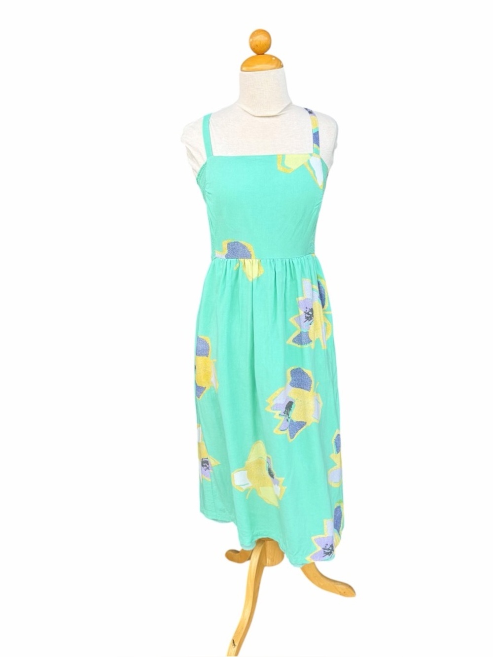 Corey Lynn Calter Anthropologie Sketchbook Midi Sundress Mint Green‎ Floral Med